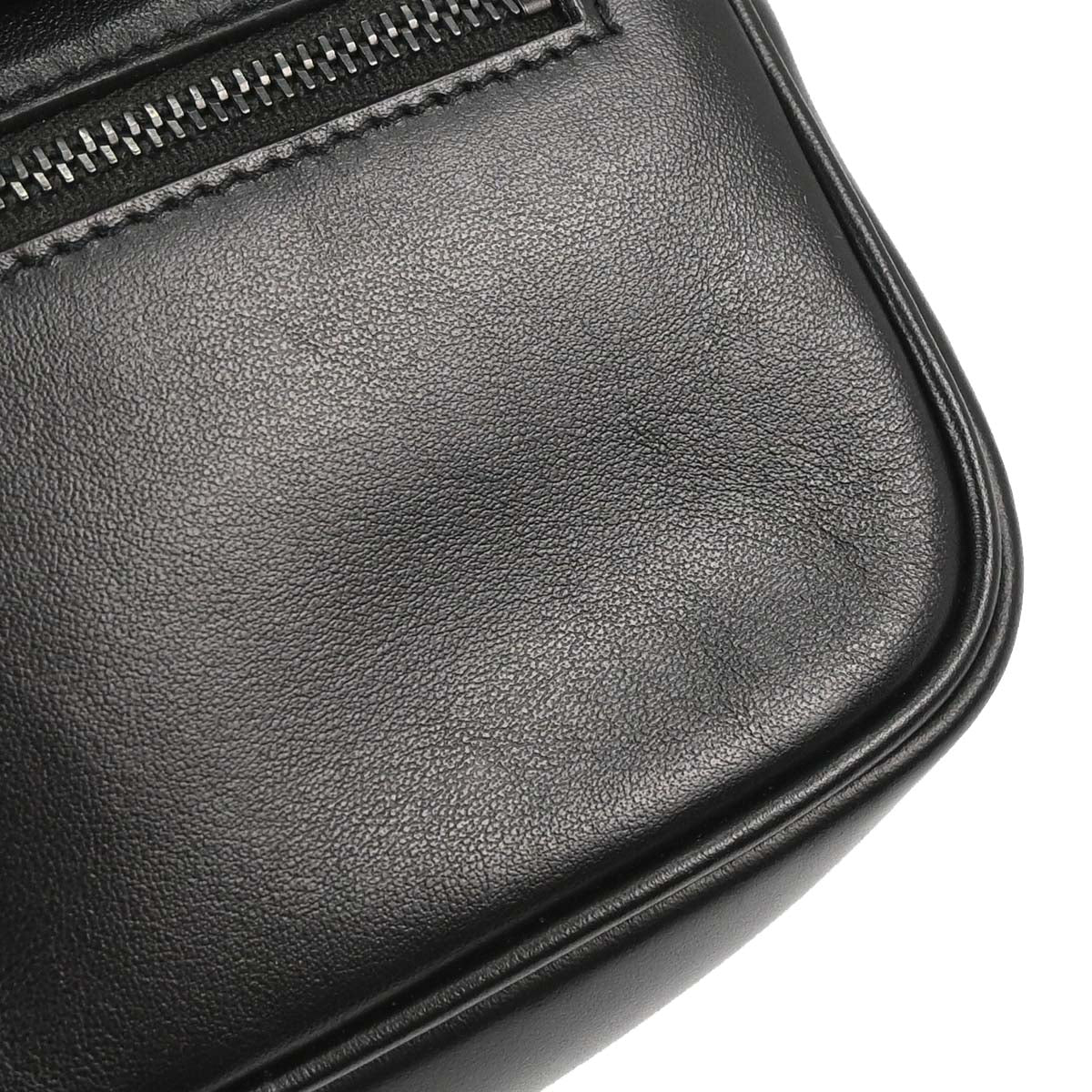 Saint Laurent Black Leather Lou Camera Bum Bag