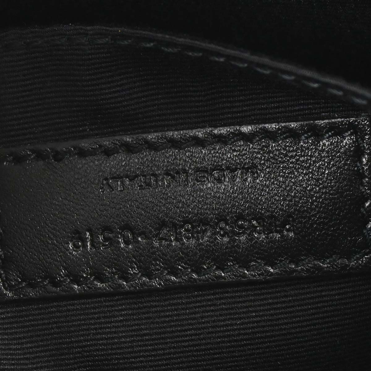 Saint Laurent Black Leather Lou Camera Bum Bag