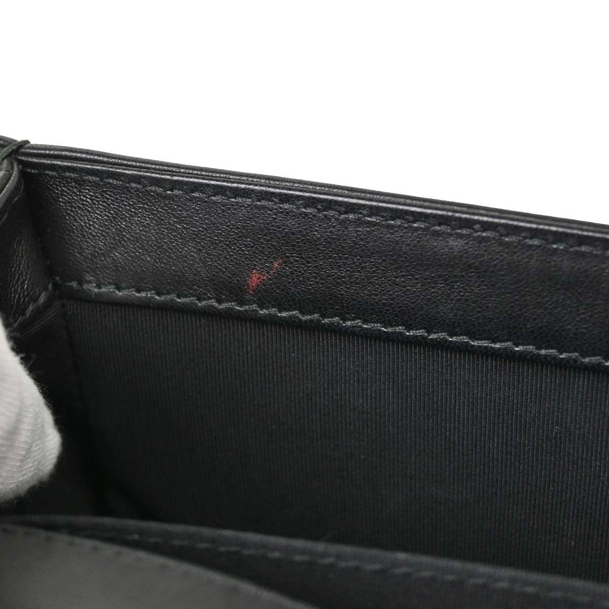 Boy Chanel 2017 Black Lambskin Tweed Small Chain Shoulder Bag