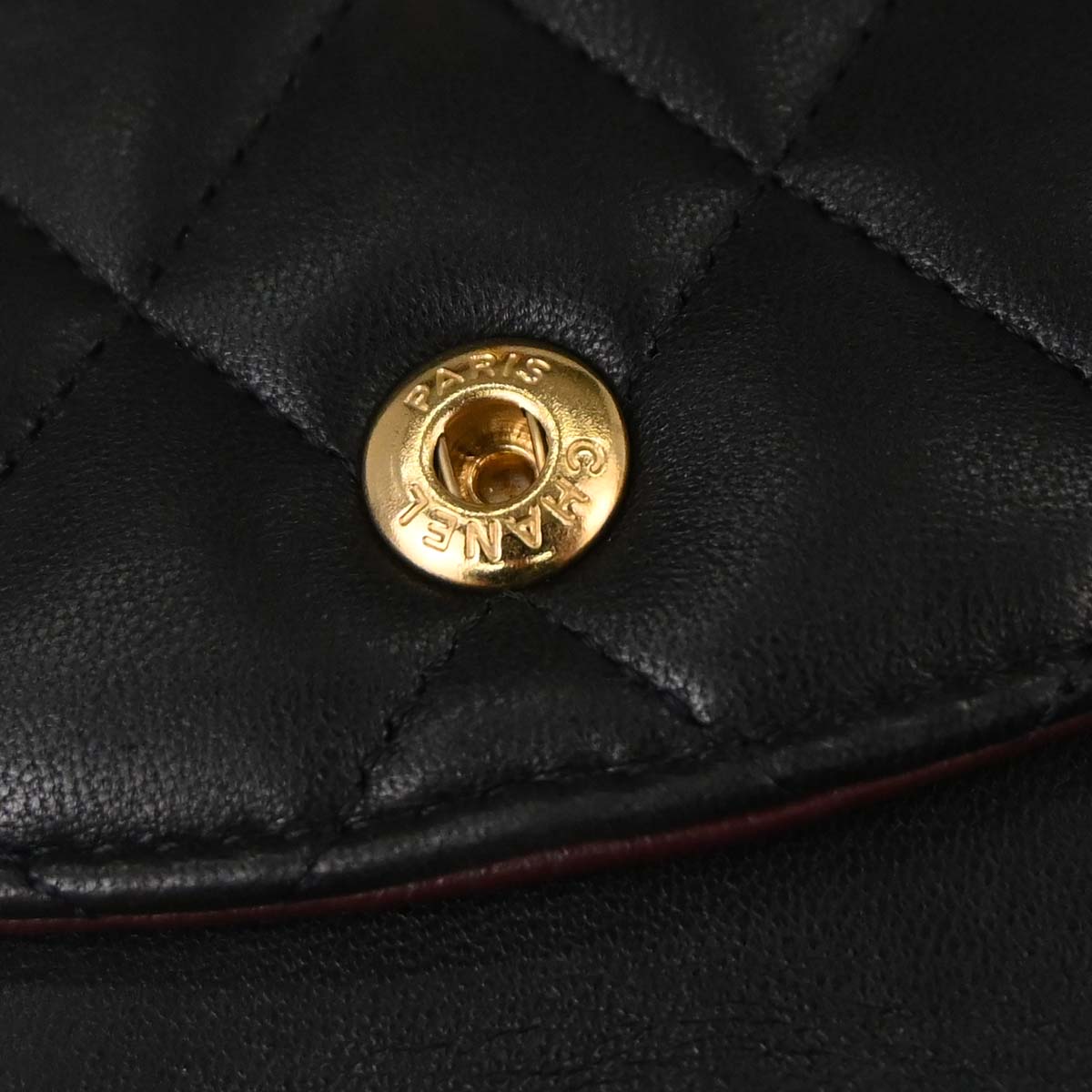 Chanel 2010-2011 Black Lambskin Medium Classic Double Flap Shoulder Bag
