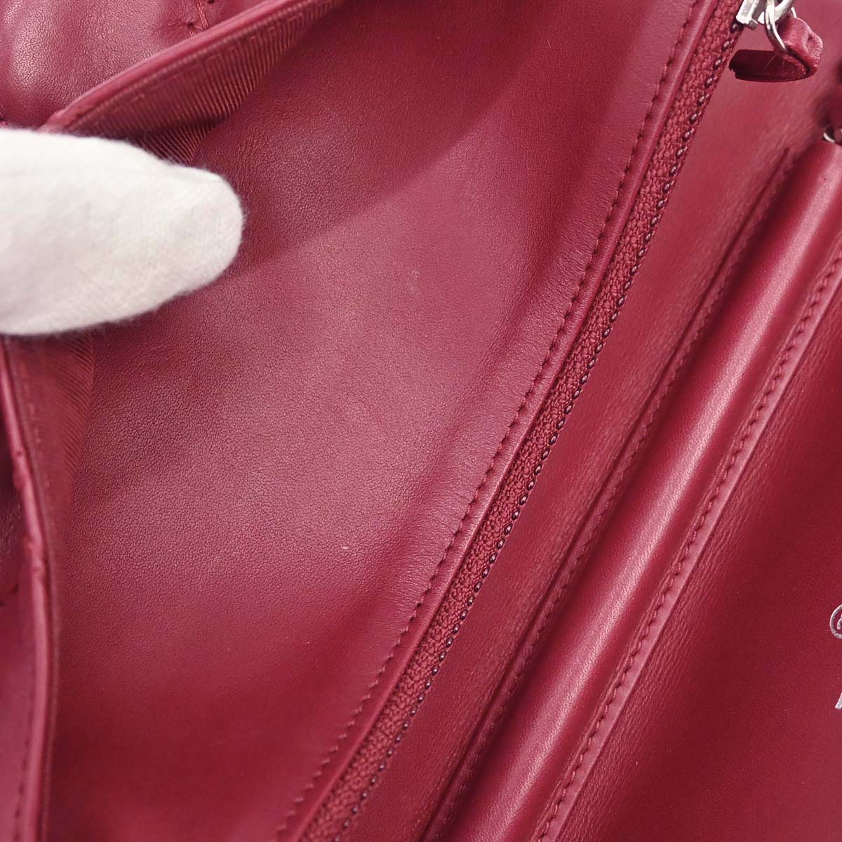 Chanel 2013-2014 Red Calfskin Hamptons WOC Wallet on Chain Bag