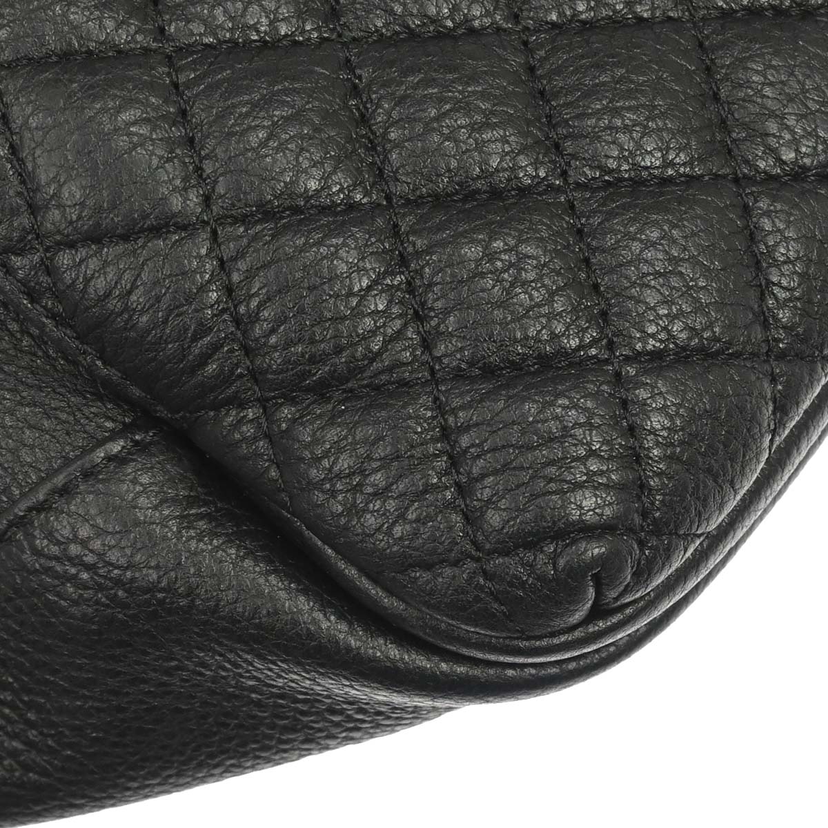 Chanel 2016-2017 Black Calfskin Waist Bum Bag