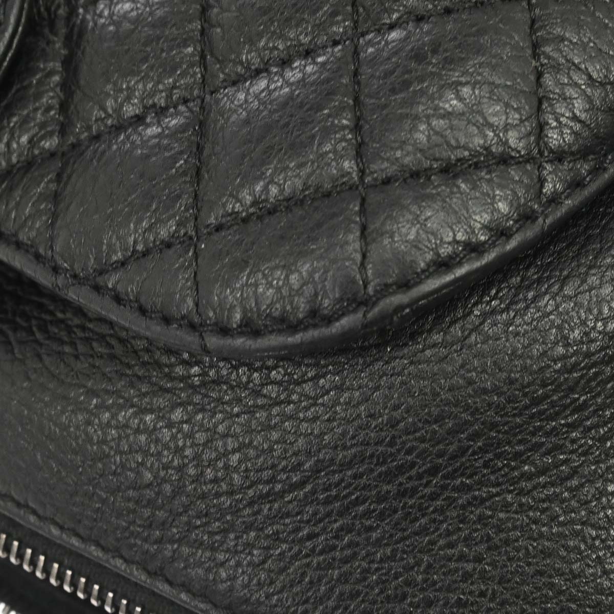 Chanel 2016-2017 Black Calfskin Waist Bum Bag