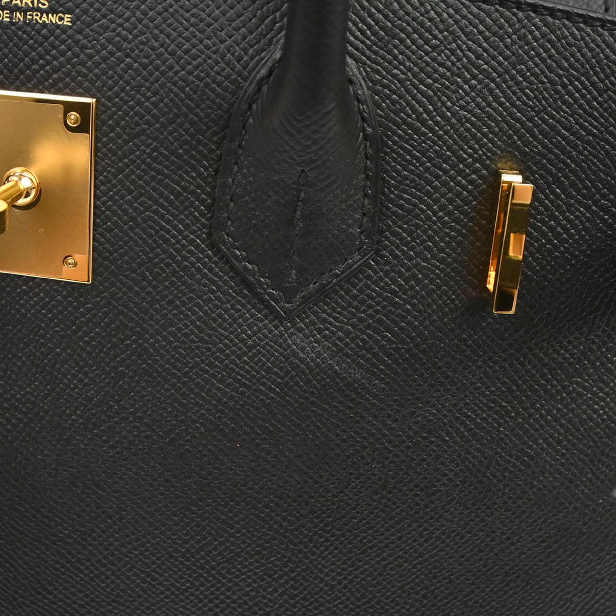 Hermes Black Epsom Birkin 30 Handbag