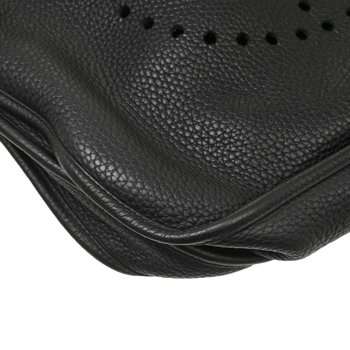 Hermes 2010 Black Taurillon Clemence Evelyne 3 41 TGM Shoulder Bag