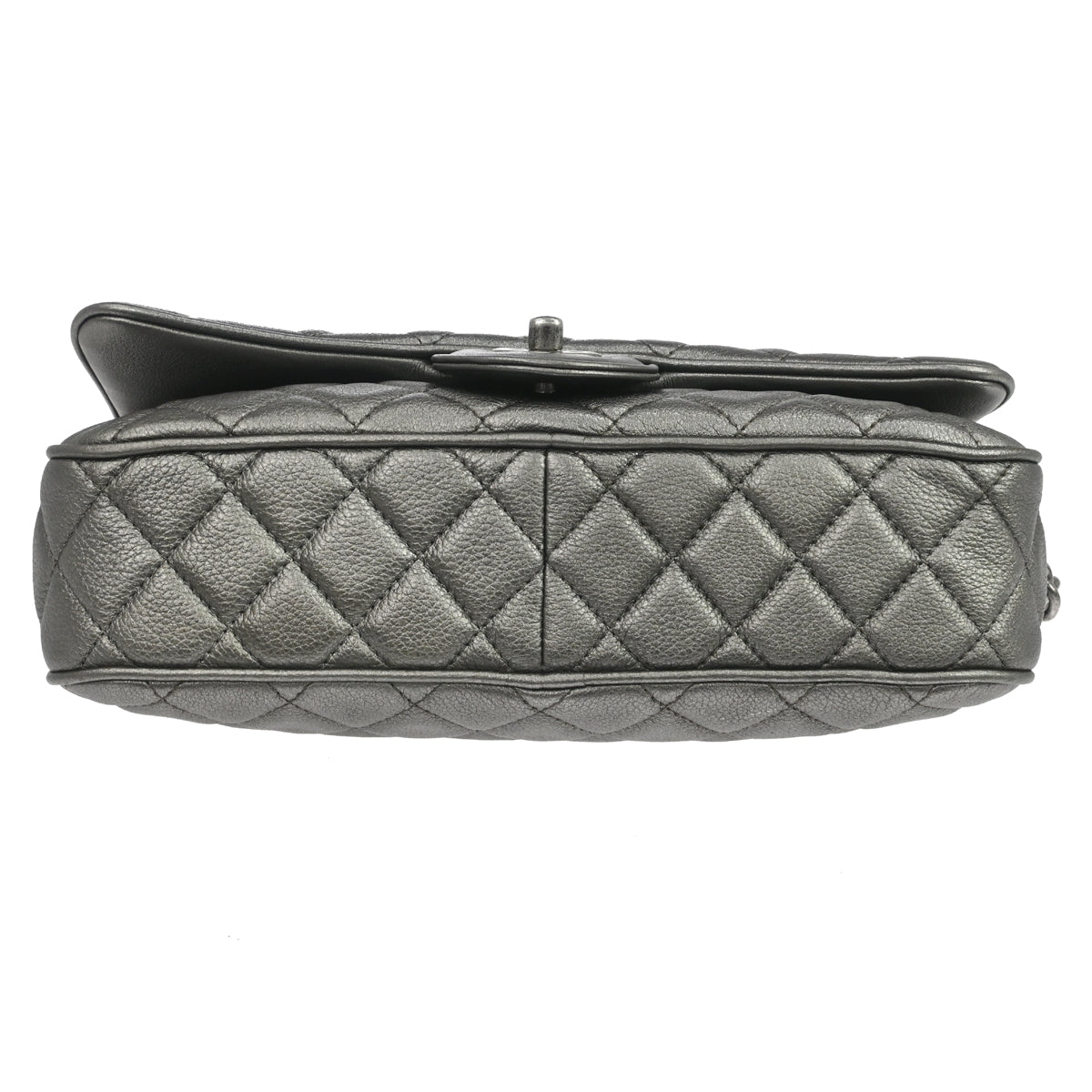 Chanel 2016-2017 Silver Lambskin Casual Rock Shoulder Bag