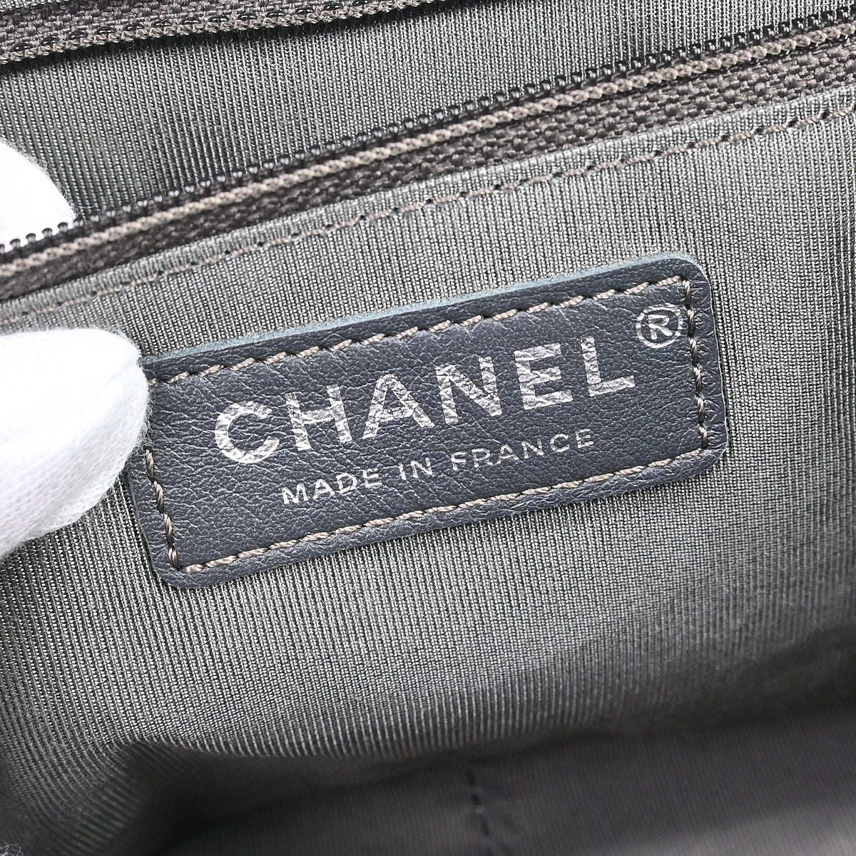 Chanel 2016-2017 Silver Lambskin Casual Rock Shoulder Bag