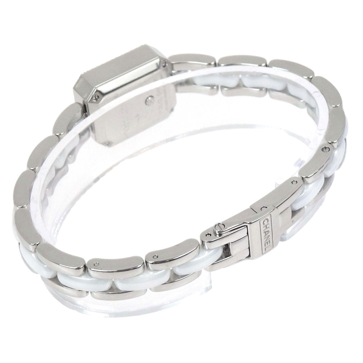 Chanel Premiere 15mm H2132 Quartz Watch Ceramic SS Diamond