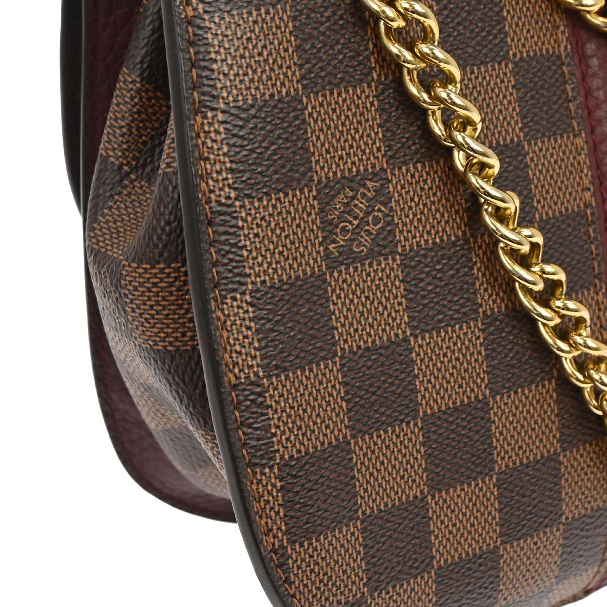 Louis Vuitton 2017 Damier Wight Chain Shoulder Bag N64420