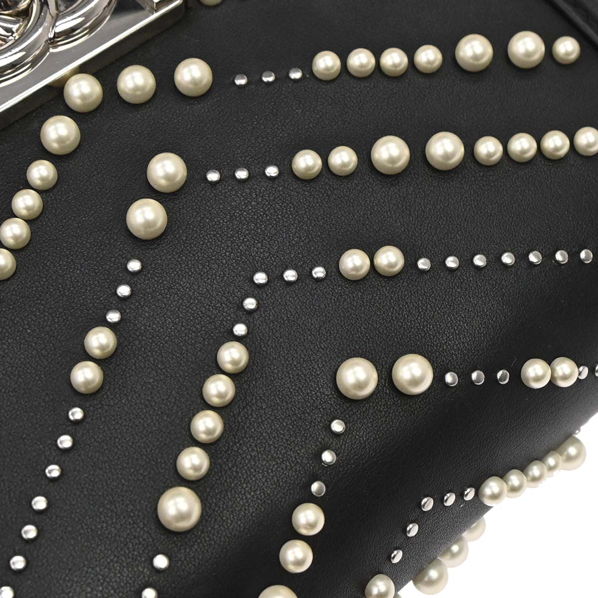 Boy Chanel 2019 Black Calfskin Costume Pearl Small Chain Shoulder Bag