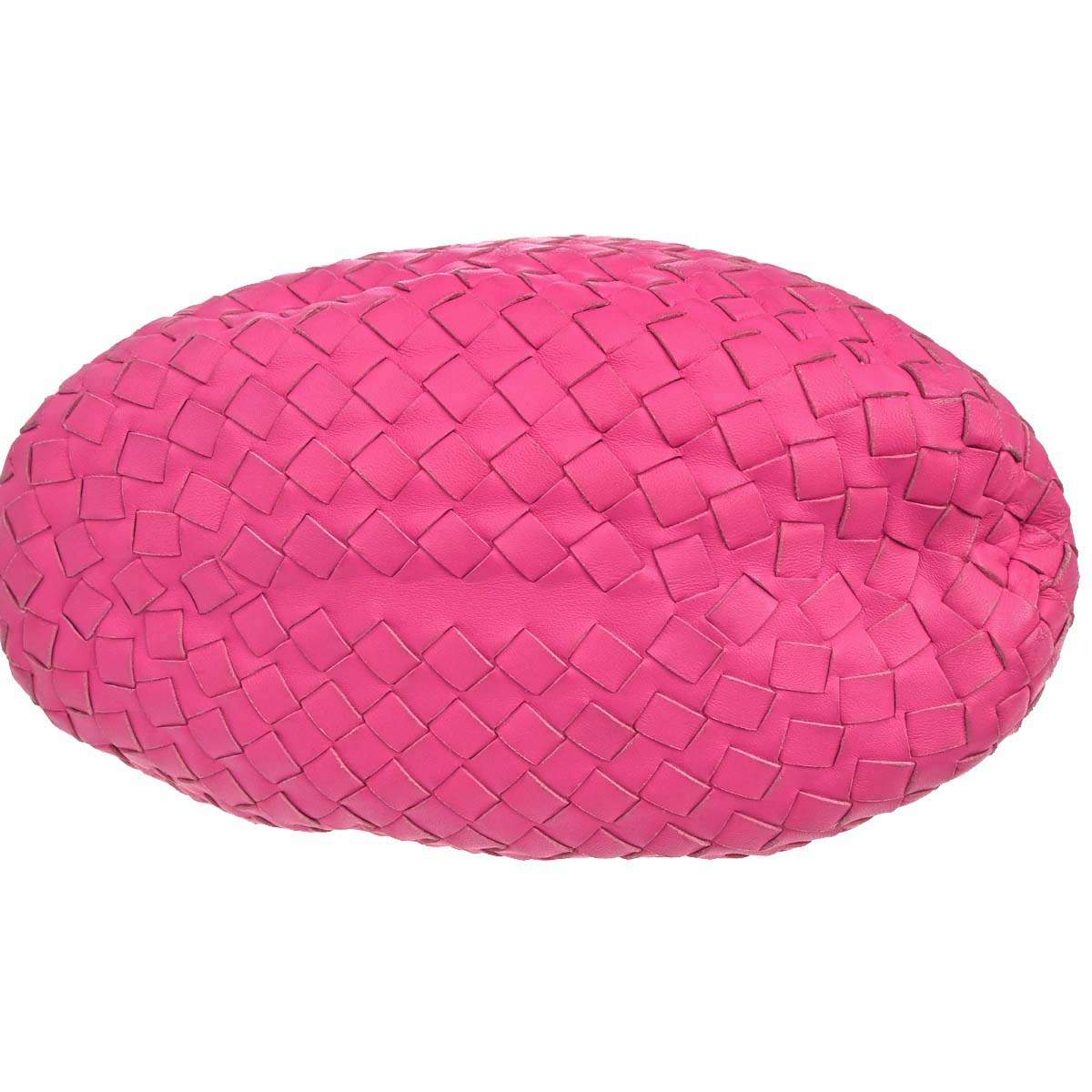 Bottega Veneta Pink Lambskin Intrecciato Handbag