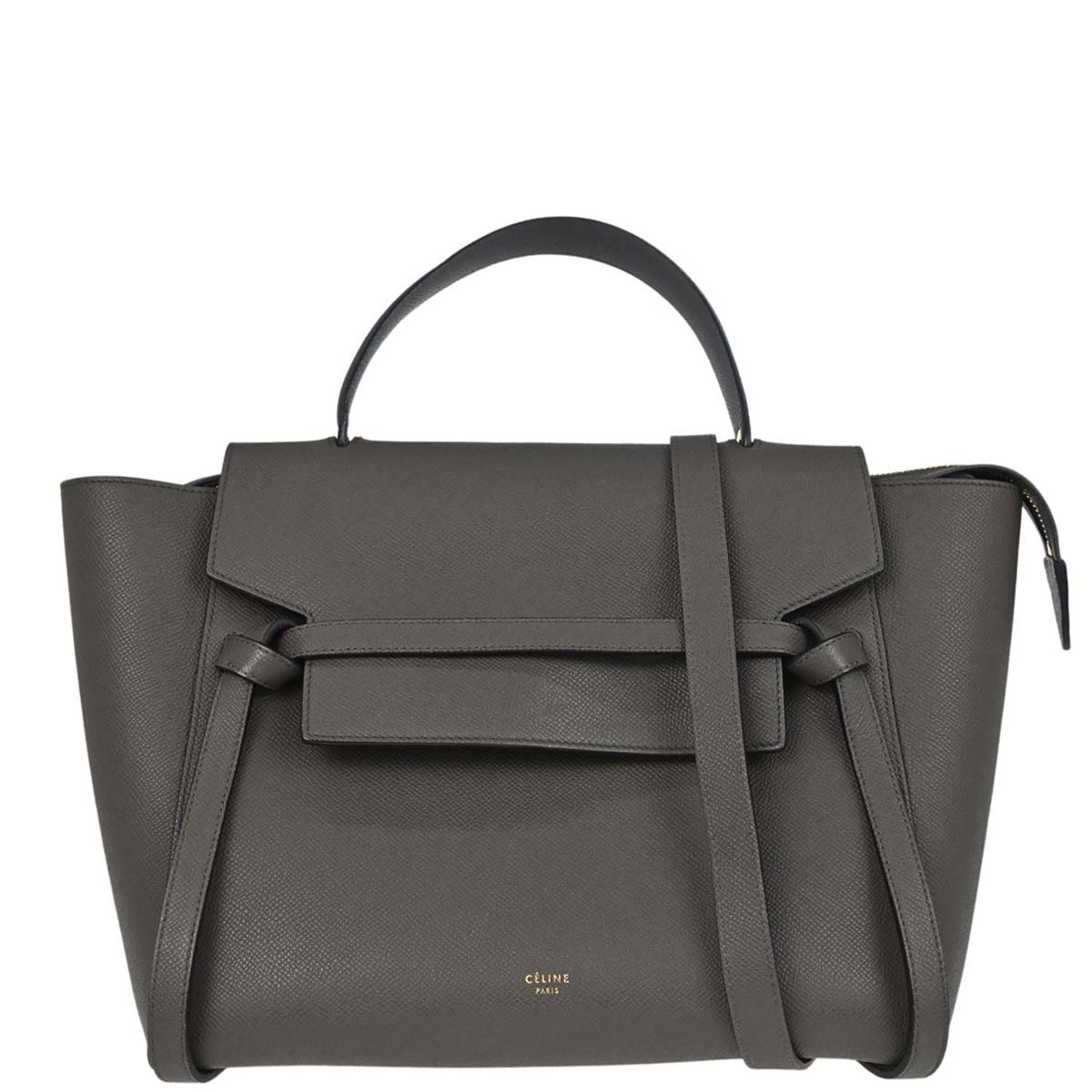 Celine Gray Belt Bag Mini 2way Shoulder Handbag