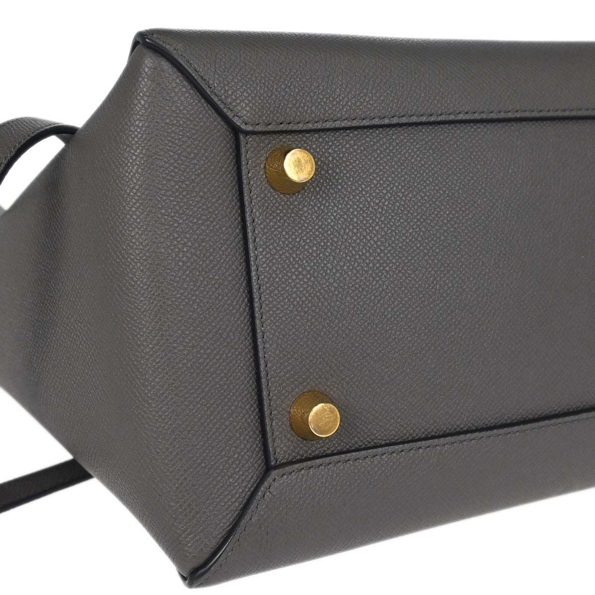 Celine Gray Belt Bag Mini 2way Shoulder Handbag