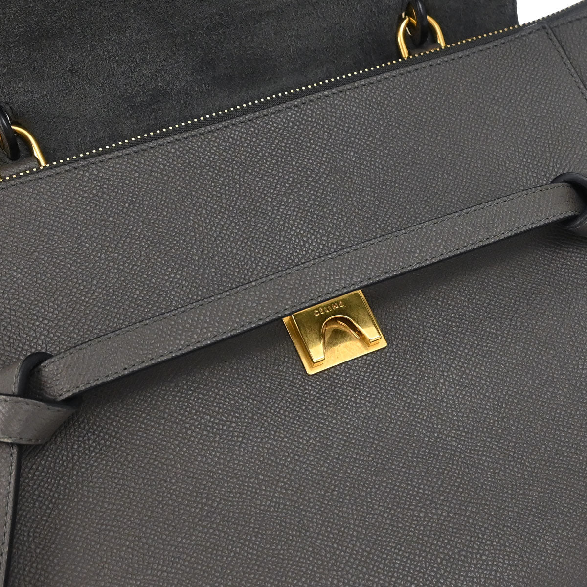Celine Gray Belt Bag Mini 2way Shoulder Handbag