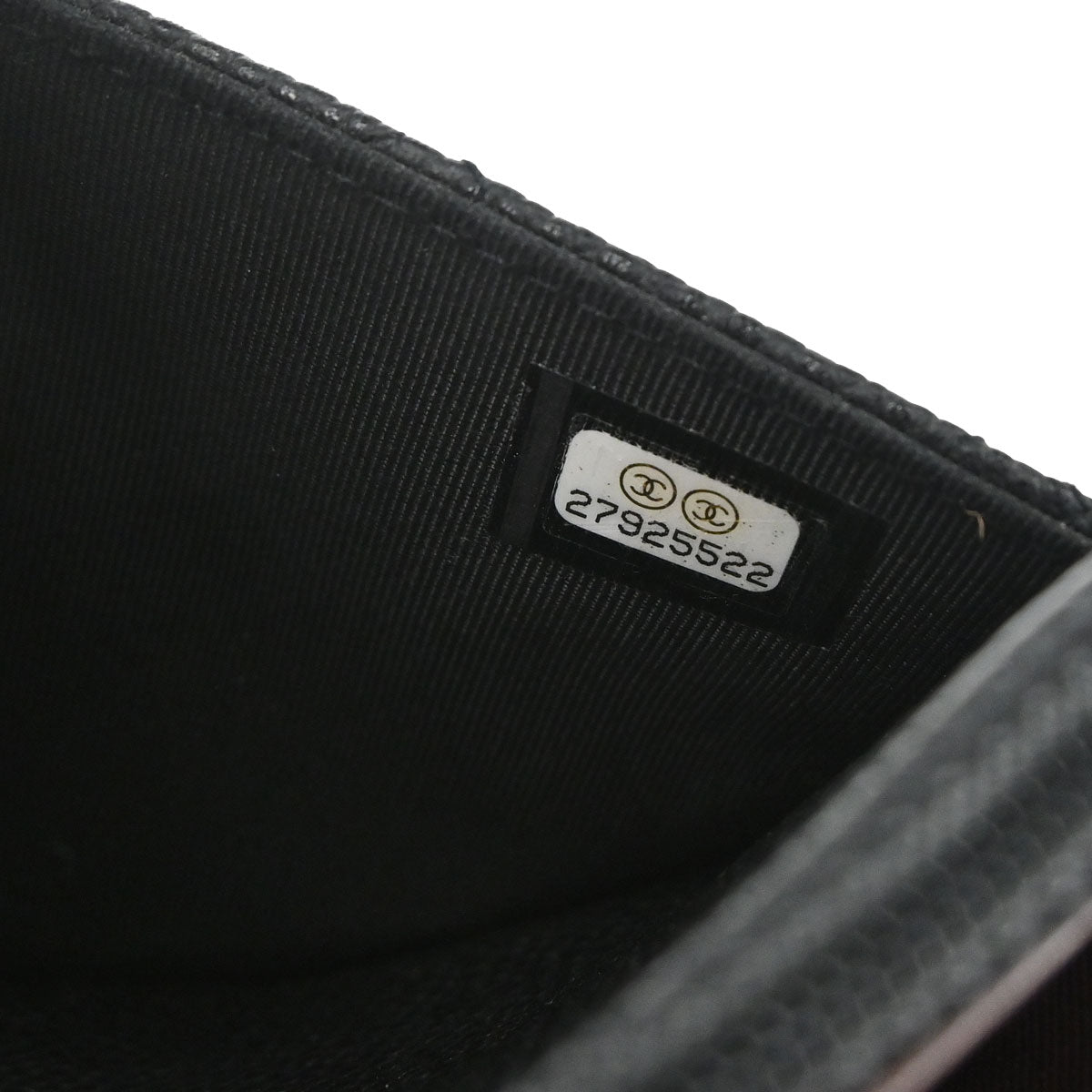Chanel 2019 Black Caviar Skin Classic WOC Wallet on Chain Bag