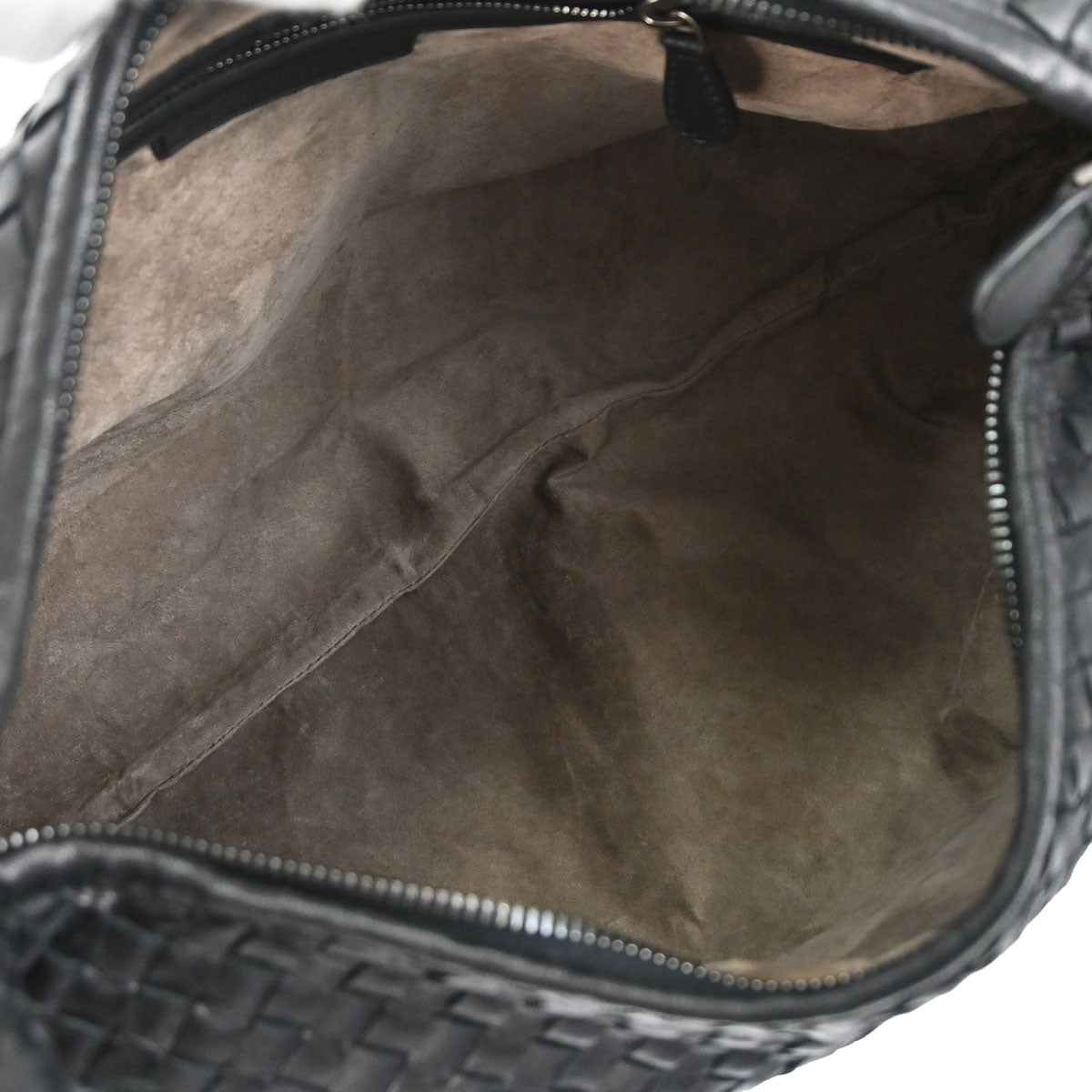 Bottega Veneta Black Lambskin Intrecciato Hobo Handbag