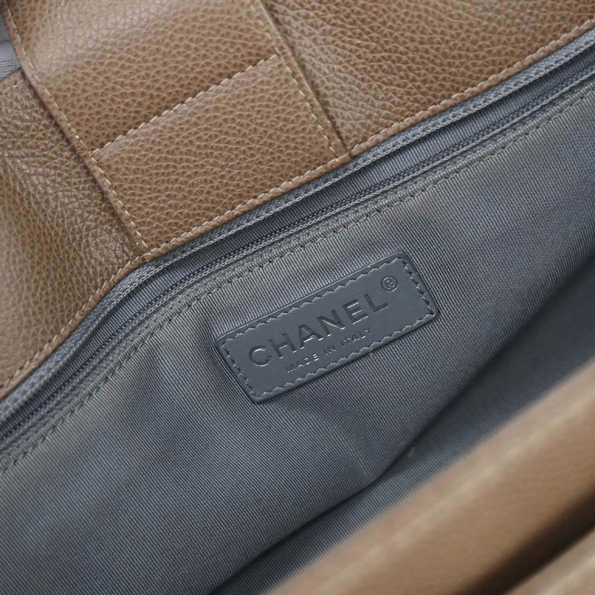 Chanel 2012-2013 Brown Calfskin Executive Cerf Tote Bag
