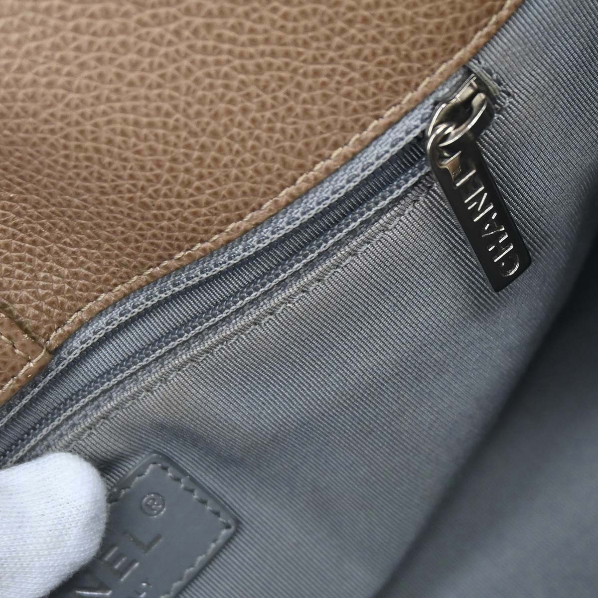 Chanel 2012-2013 Brown Calfskin Executive Cerf Tote Bag