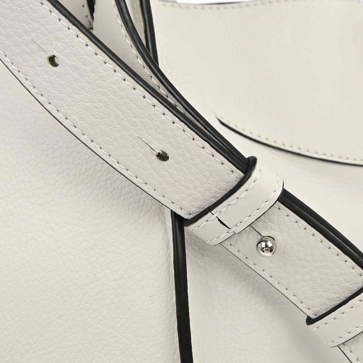 Loewe White Calfskin Hammock 2way Shoulder Tote Handbag