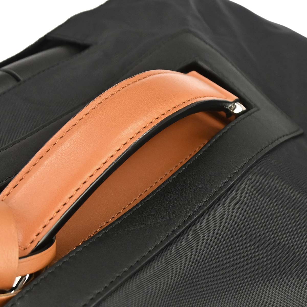 Loewe Brown Leather Cross Trolley Carry-On Rolling Luggage