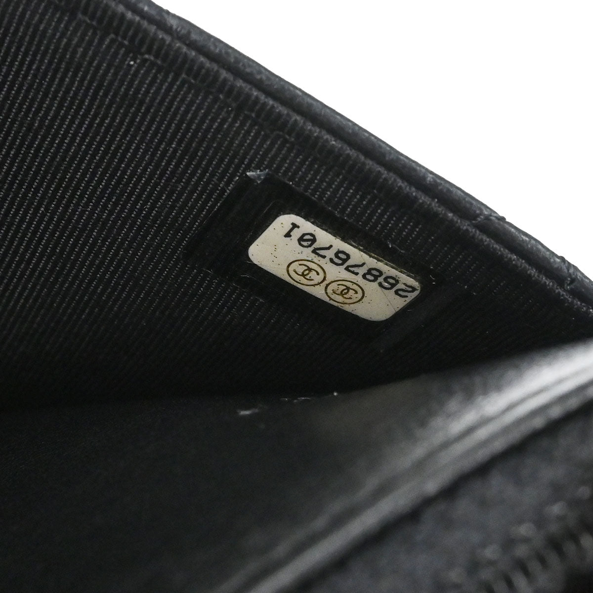 Chanel Black Lambskin Classic WOC Wallet on Chain Bag