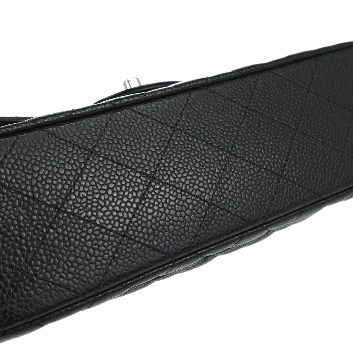 Chanel Black Caviar Skin Small Classic Double Flap Shoulder Bag