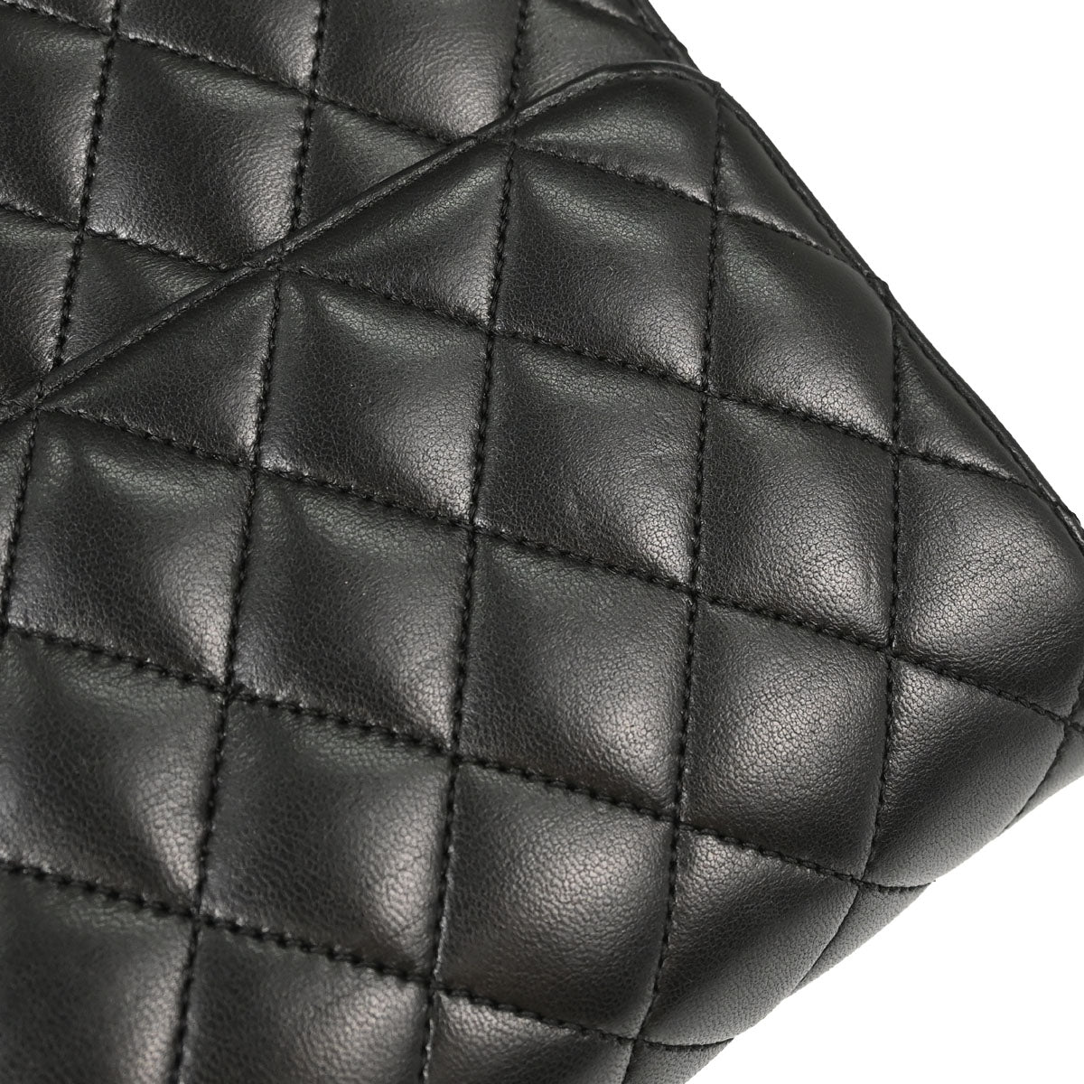 Chanel Black Lambskin Turnlock Medium Half Flap Shoulder Bag