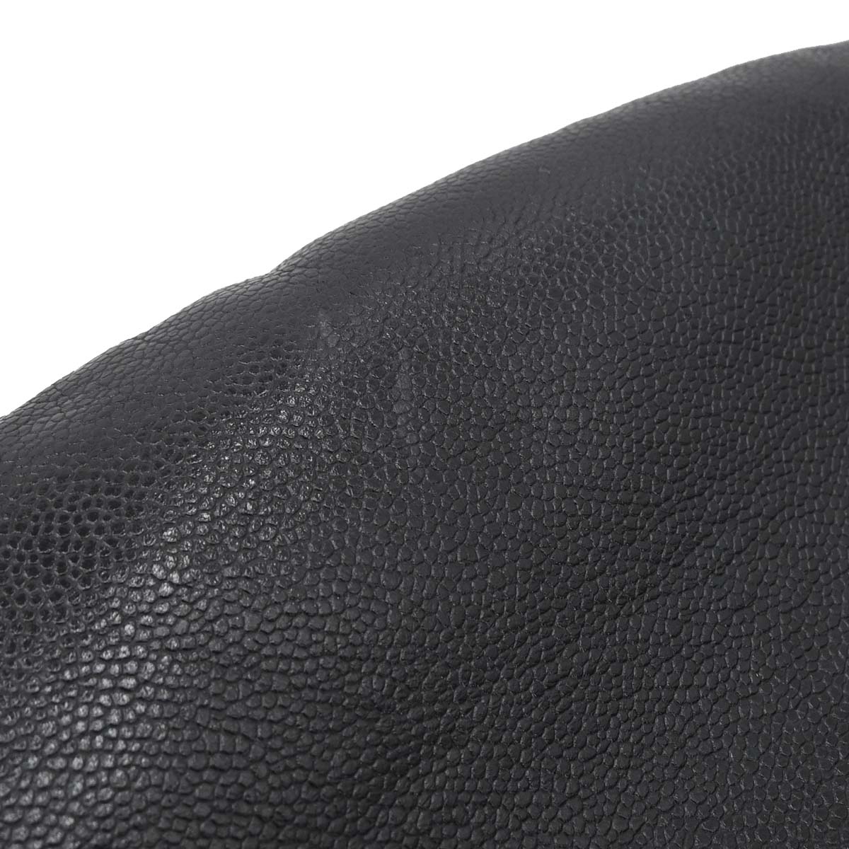 Chanel Black Caviar Skin Half Moon Flap Shoulder Bag