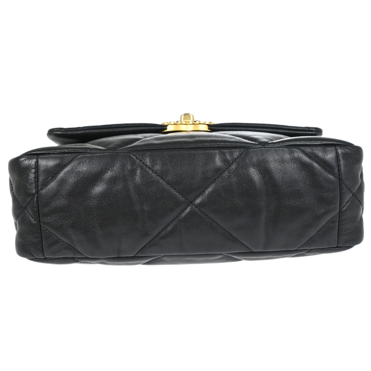 Chanel Black Lambskin Dix-neuf 19 Flap 2way Shoulder Handbag