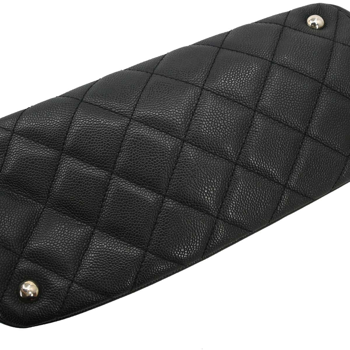Chanel 2012 Black Caviar Skin Timeless CC Chain Tote Bag