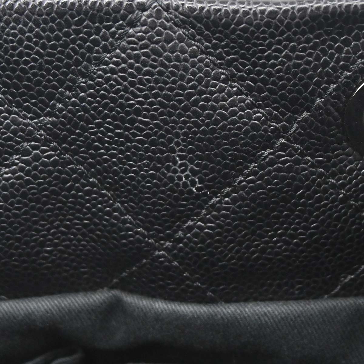 Chanel 2012 Black Caviar Skin Timeless CC Chain Tote Bag