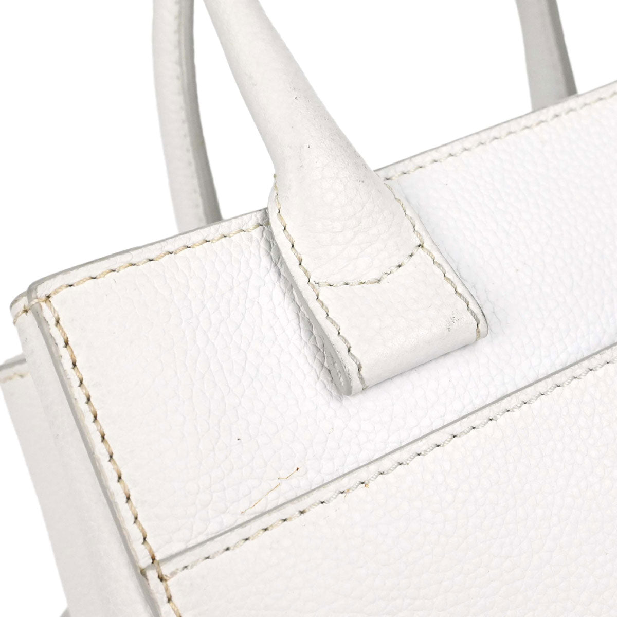 Chanel White Calfskin Neo Executive Cerf 2way Shoulder Tote Bag