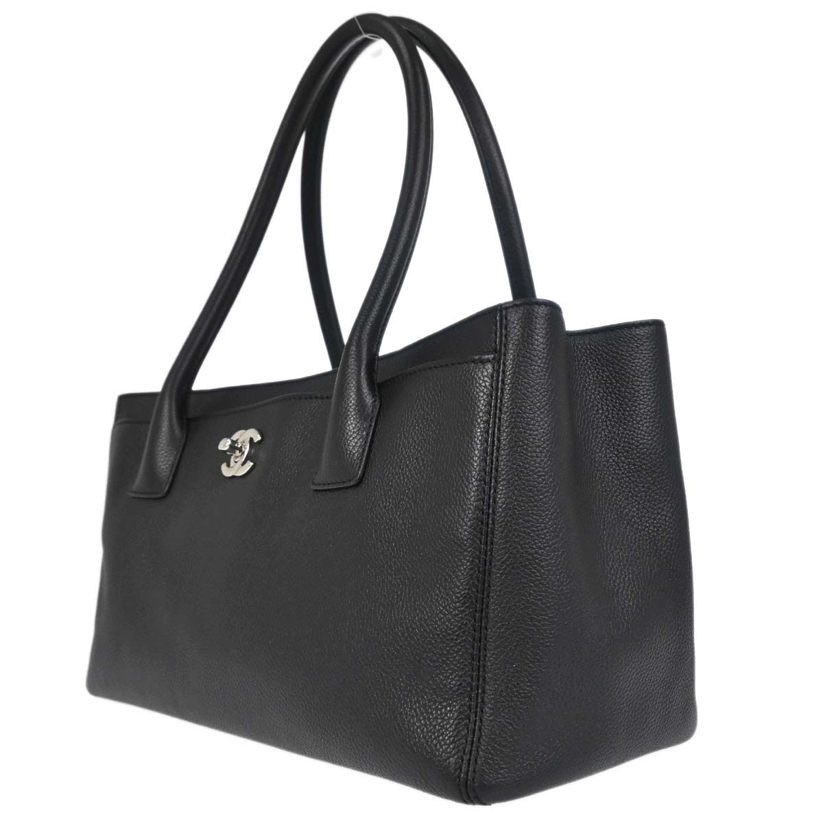 Chanel Black Calfskin Executive Cerf Tote Bag