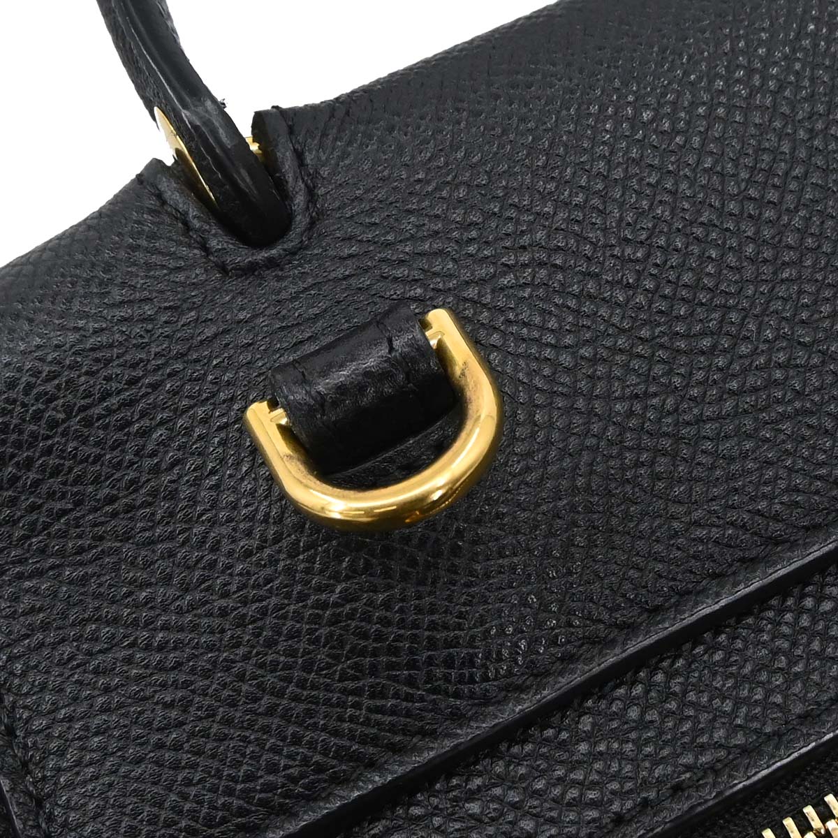 Celine Black Leather Belt Bag Micro 2way Shoulder Handbag
