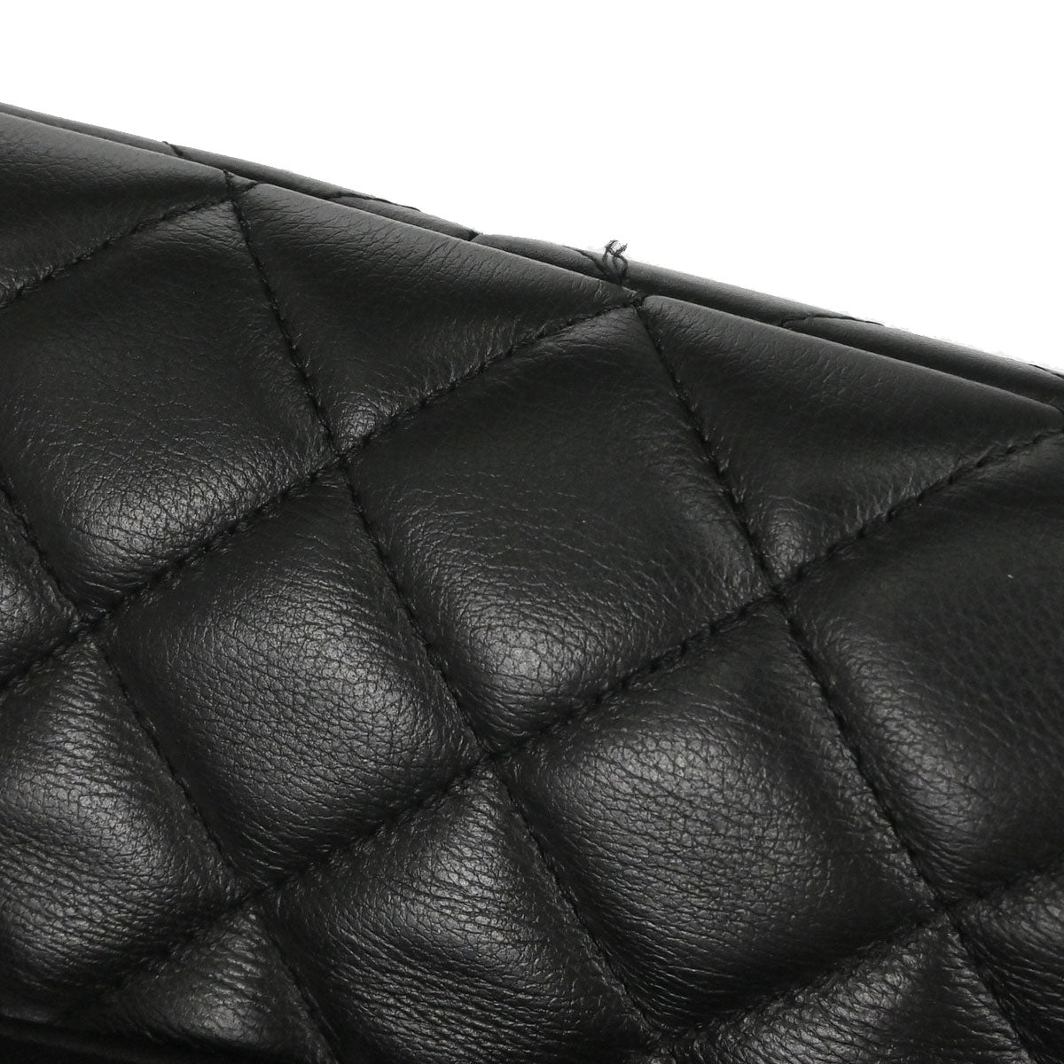 Chanel Black Lambskin Chain Tote Handbag