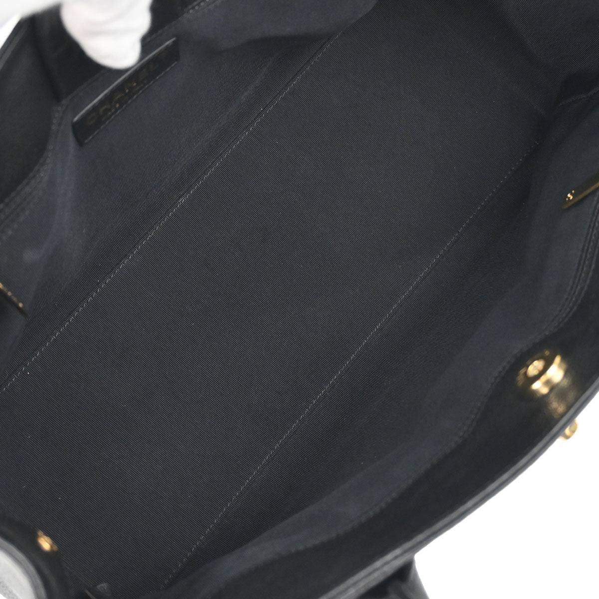 Chanel Black Calfskin Executive Cerf Tote Bag