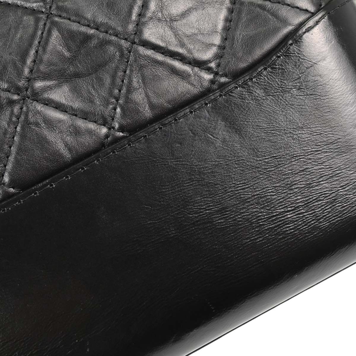 Chanel 2019 Black Calfskin Lambskin Medium Gabrielle Shoulder Bag
