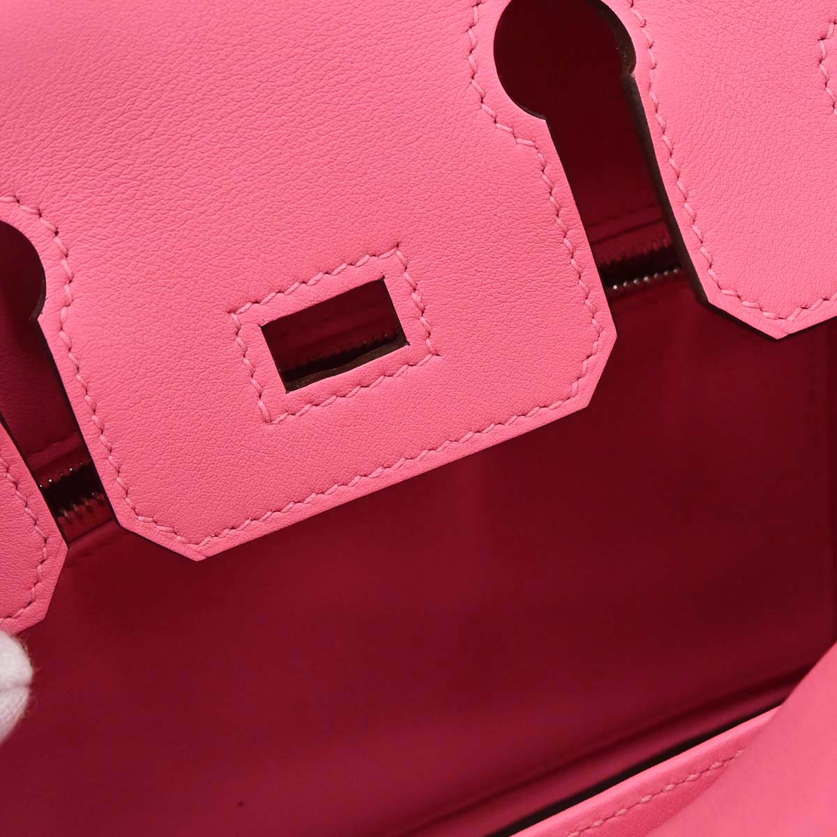 Hermes Rose Azalee Swift Birkin 25 Handbag