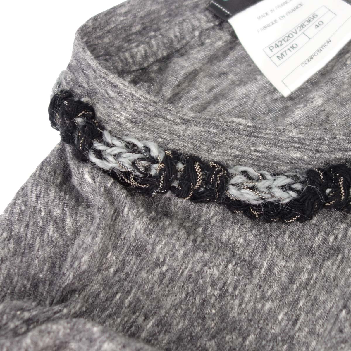 Chanel 2011 Short Sleeve T-shirt Top Gray #40