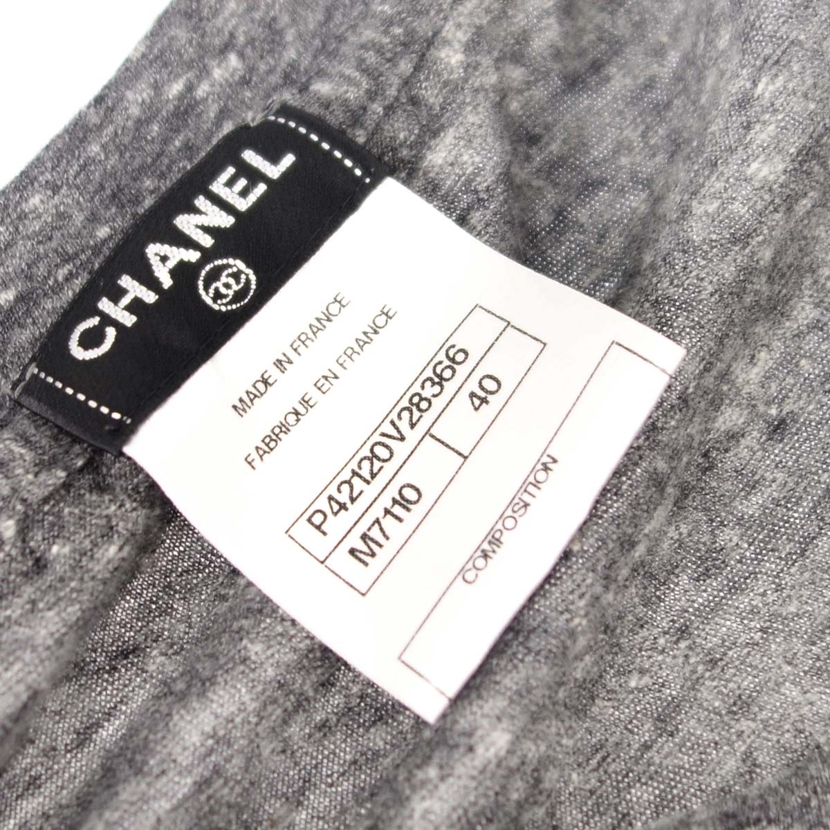 Chanel 2011 Short Sleeve T-shirt Top Gray #40