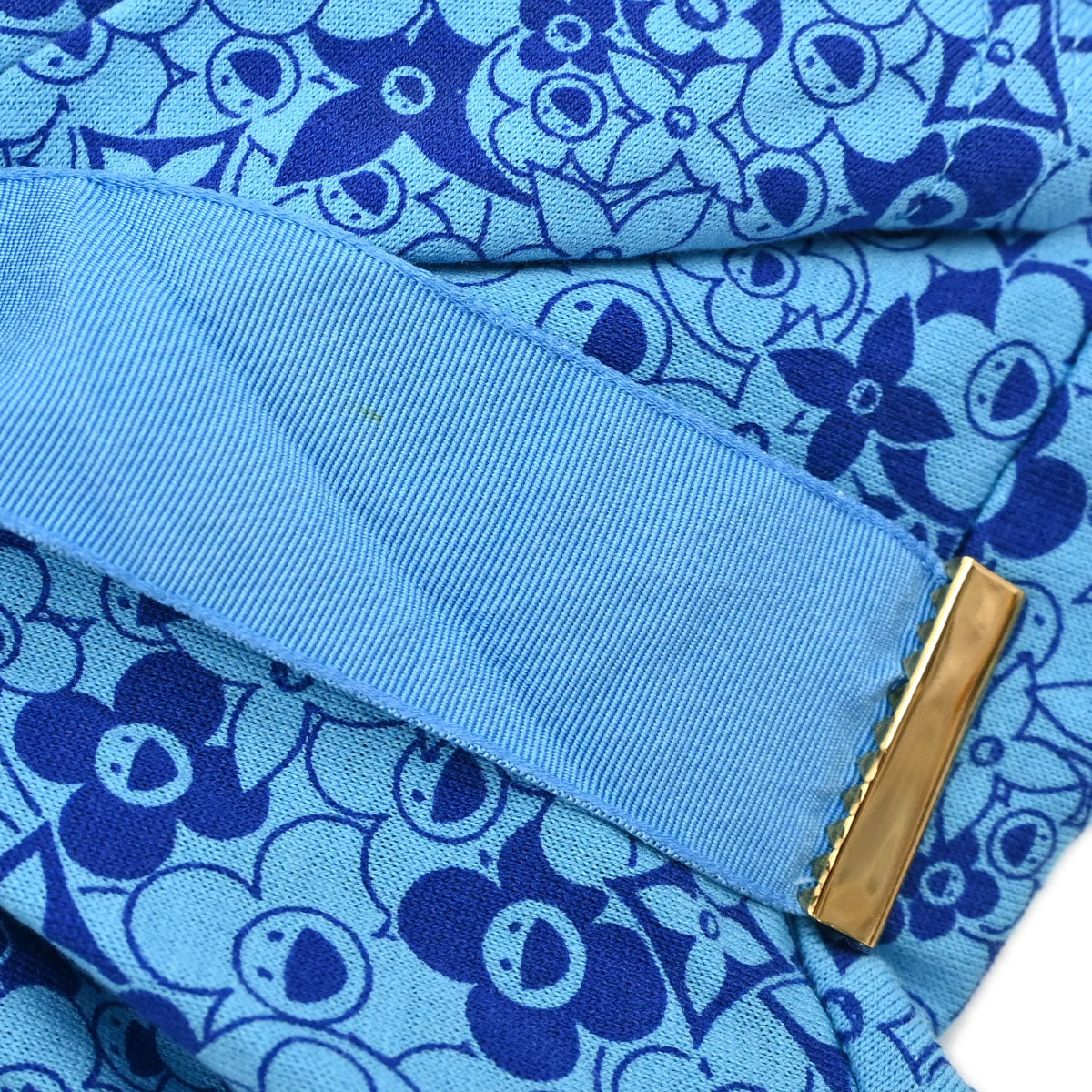 Louis Vuitton Monogram Flower Print T-shirt Blue #XS