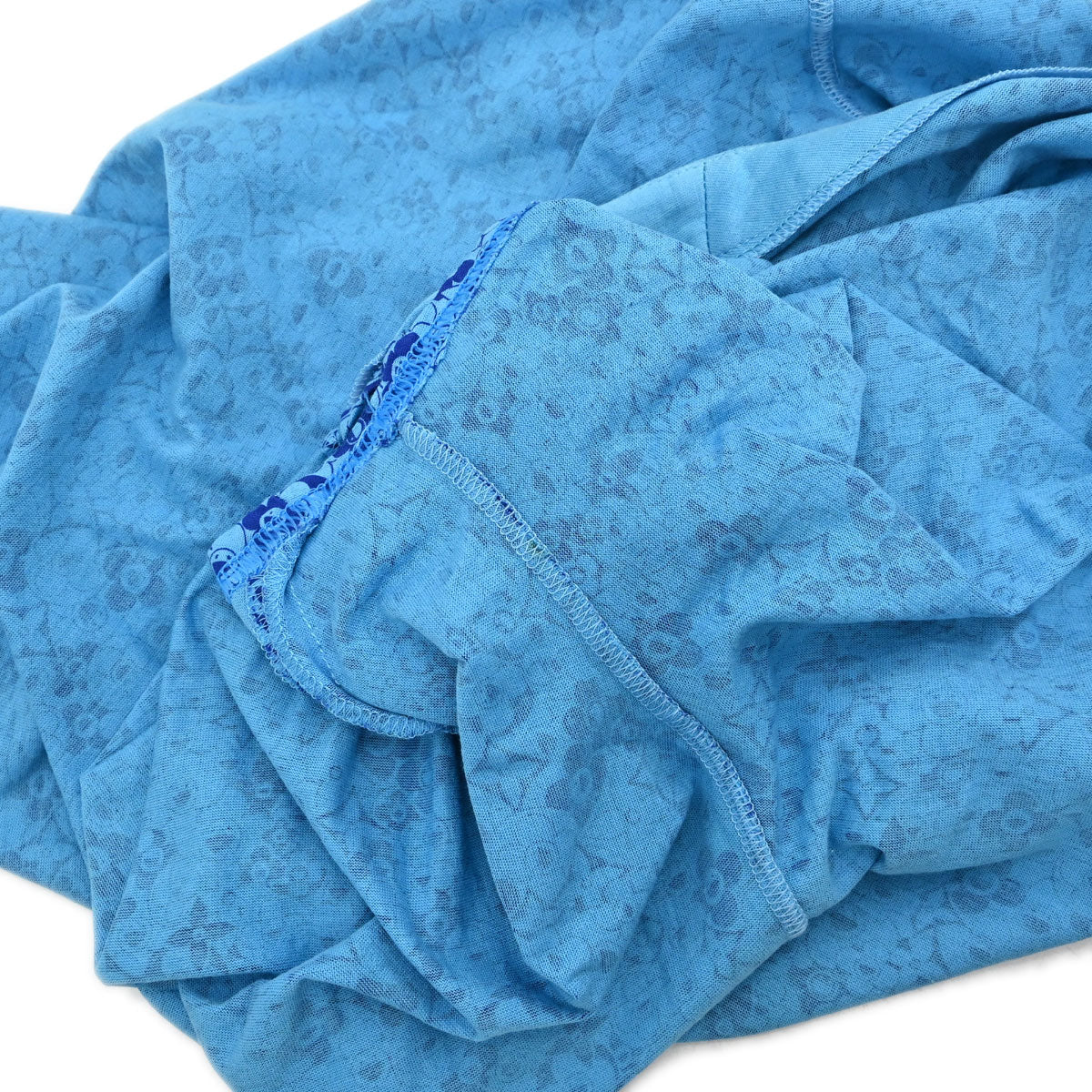 Louis Vuitton Monogram Flower Print T-shirt Blue #XS
