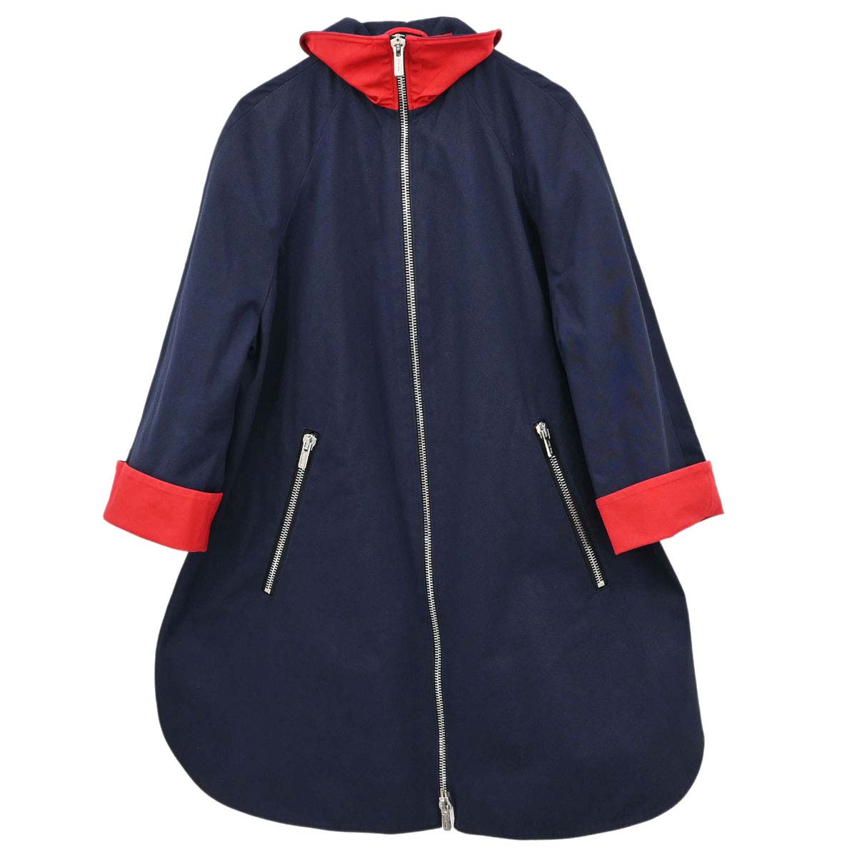 Miu Miu 2015 Zip Up Coat Navy Red #36