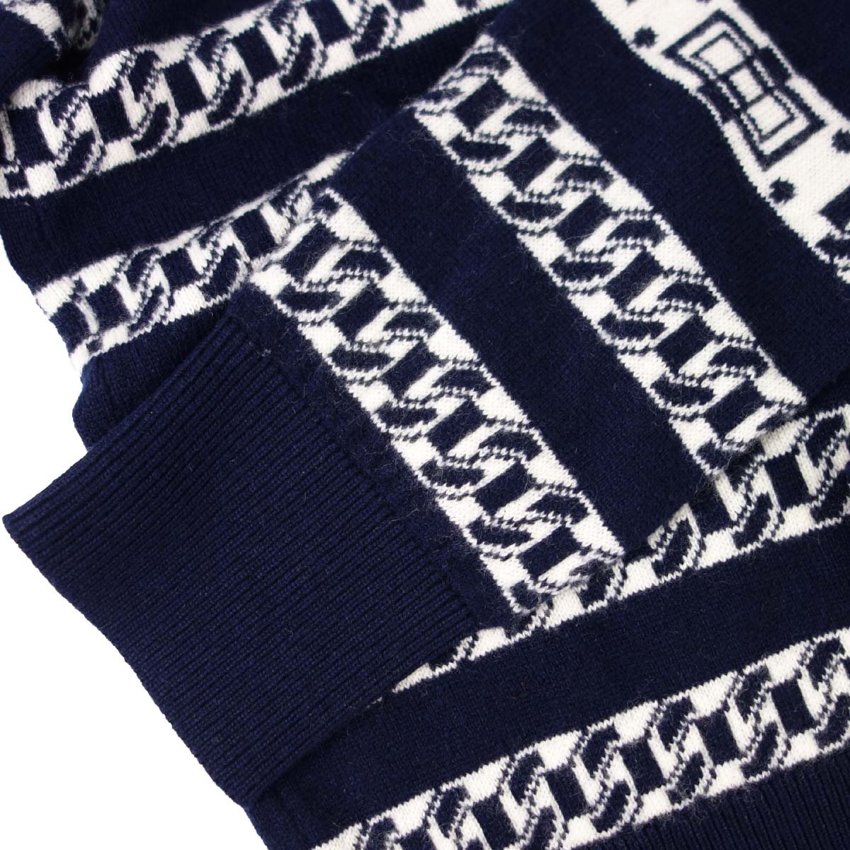 Chanel 2017 Cardigan Navy #38