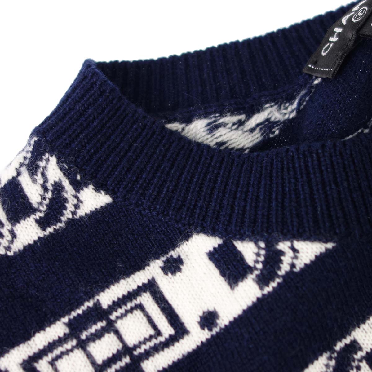 Chanel 2017 Cardigan Navy #38
