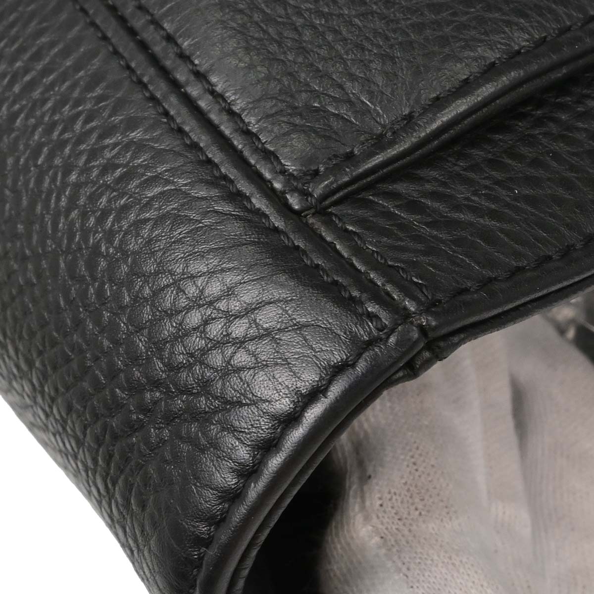 Chanel Black Deerskin Executive Cerf 2way Shoulder Tote Bag