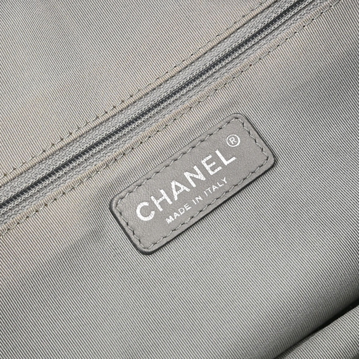 Chanel Black Quilted Nylon Tweed Stitch Paris-Byzance Bowling Bag