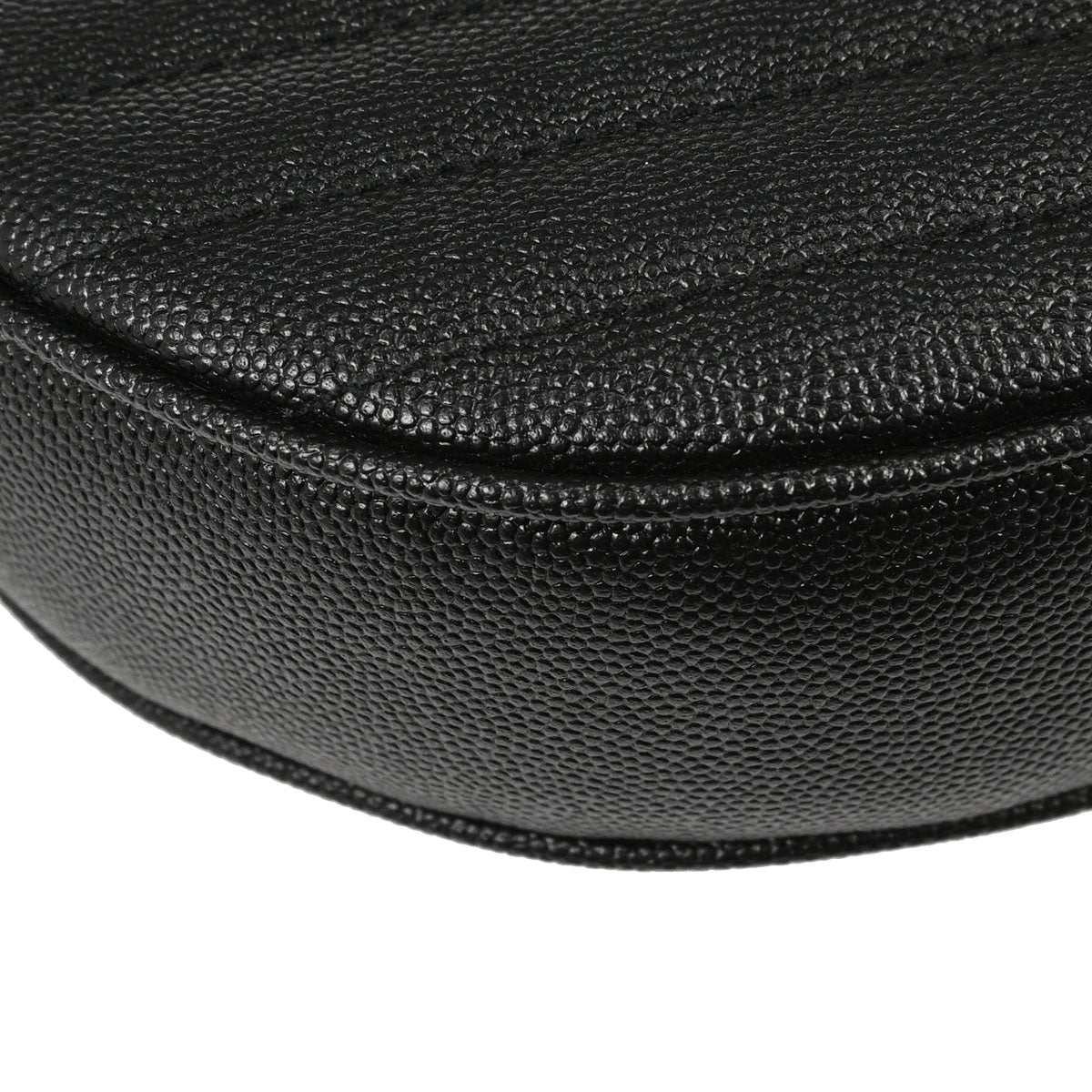 Saint Laurent Black Vinyle Round Camera Bag Shoulder Bag