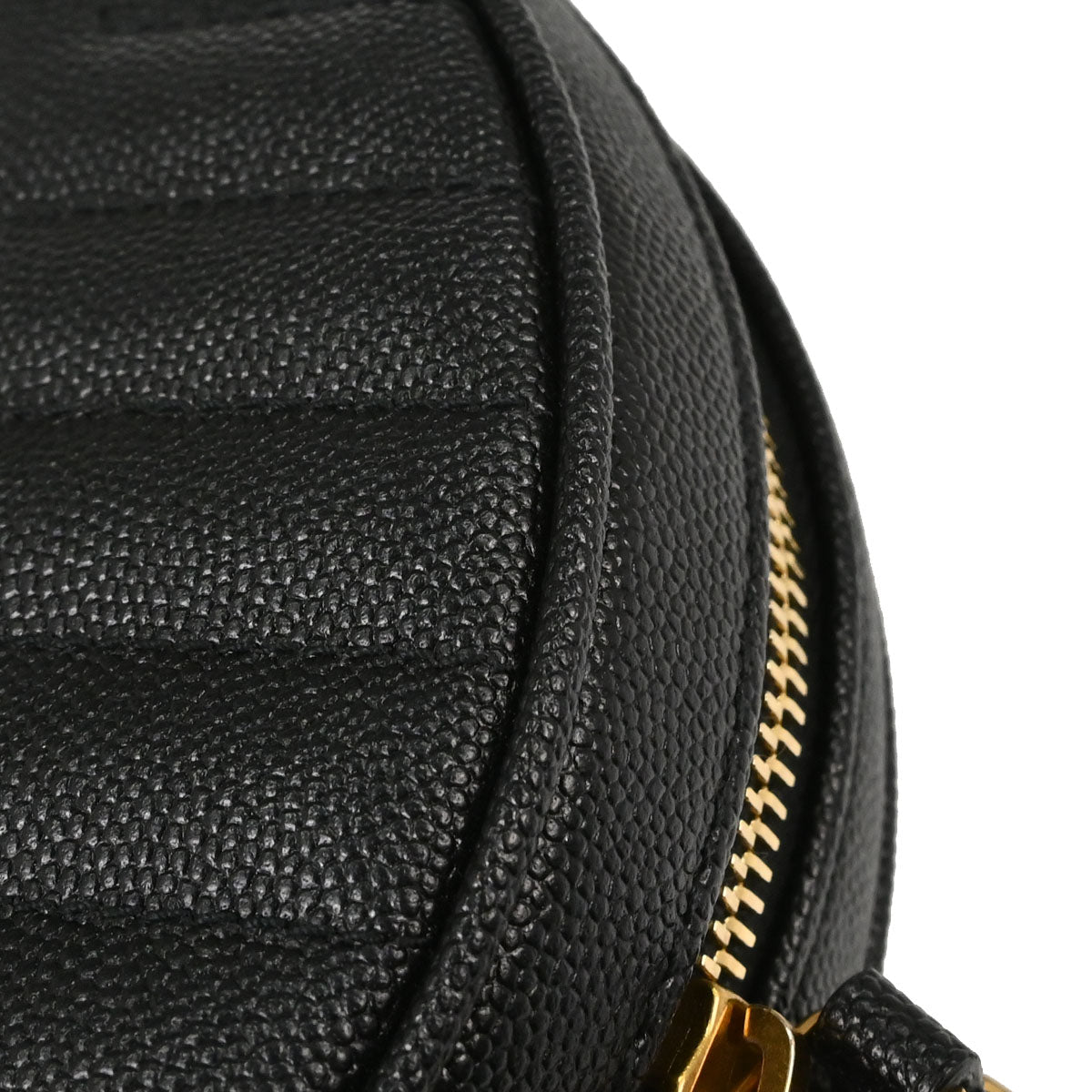 Saint Laurent Black Vinyle Round Camera Bag Shoulder Bag