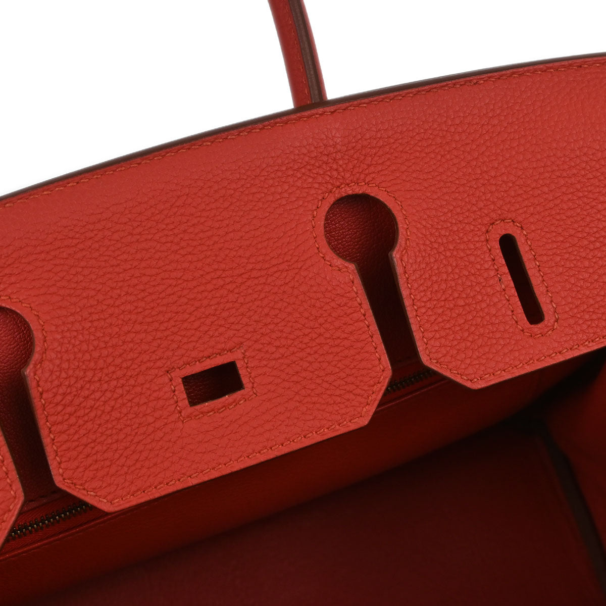 Hermes Rouge Pivoine Togo Birkin 30 Handbag